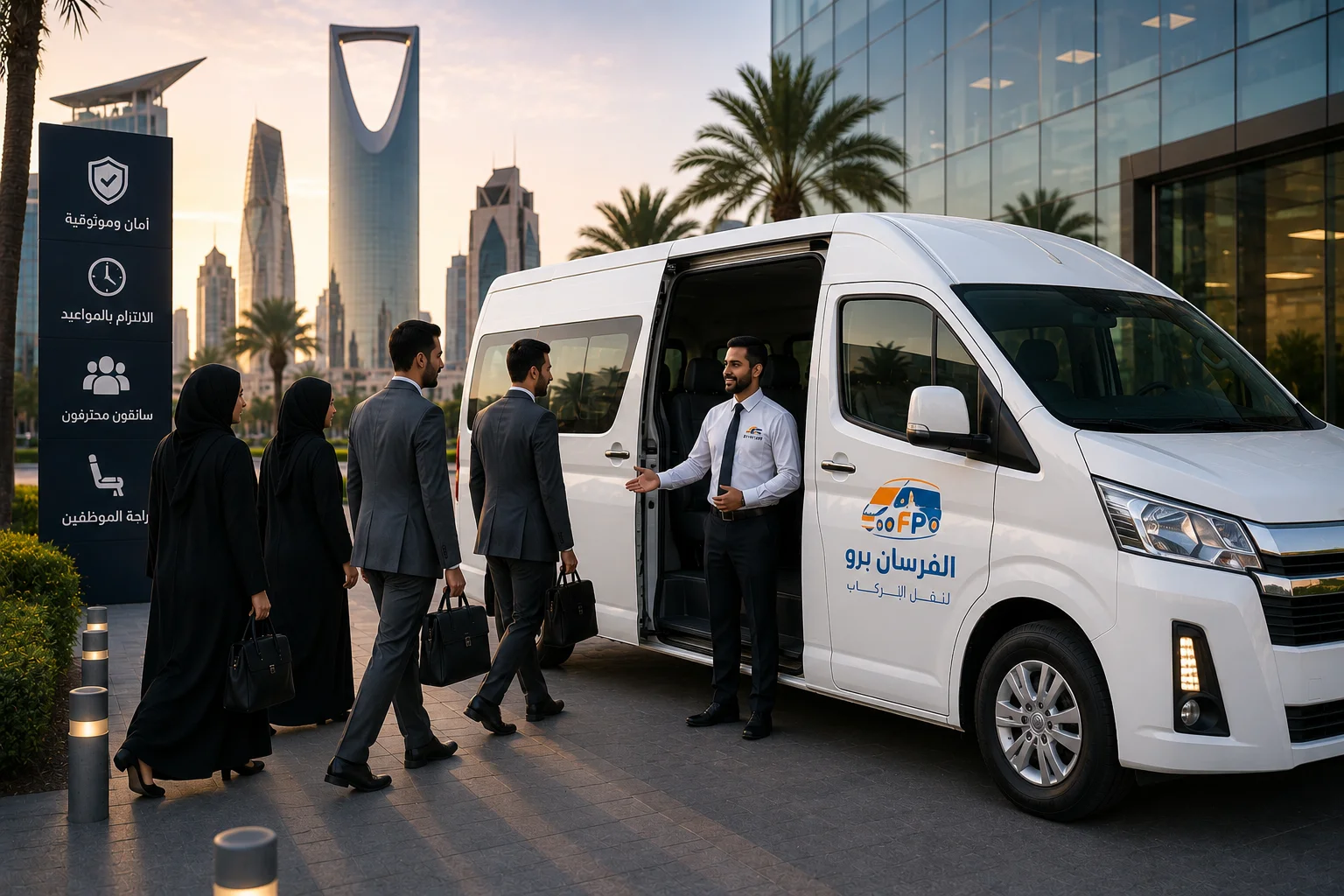 Why do major companies rely on Al Fursan Pro for employee transportation services?