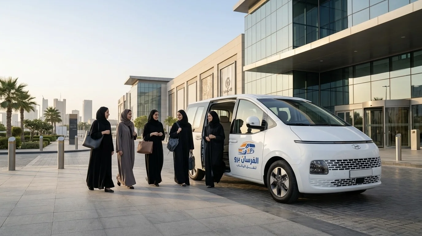 توصيل طالبات الكلية التقنية التطبيقية بديراب - خدماتنا